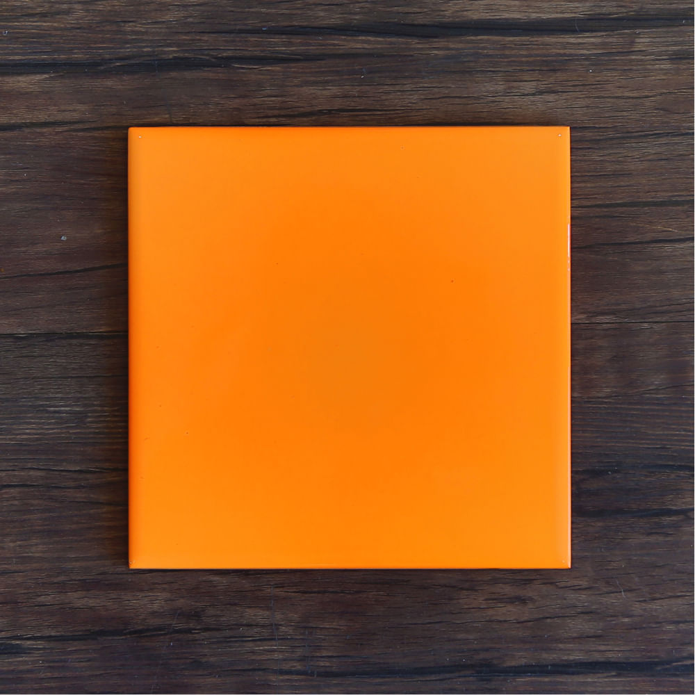 Azulejo Laranja Neon para Sublimação - Diferencial Print Azulejo Laranja Neon para Sublimação - Diferencial Print